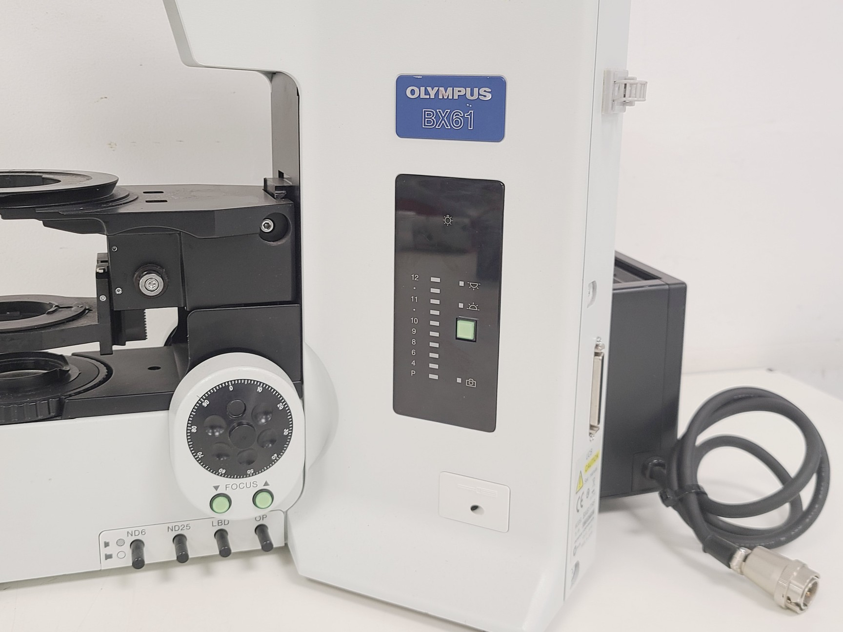 Image of Olympus BX61TRF Inverted Microscope Body with U-LH100L-3 Lamp 