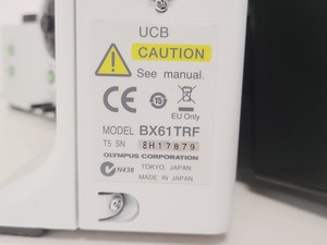 Thumbnail image of Olympus BX61TRF Inverted Microscope Body with U-LH100L-3 Lamp 