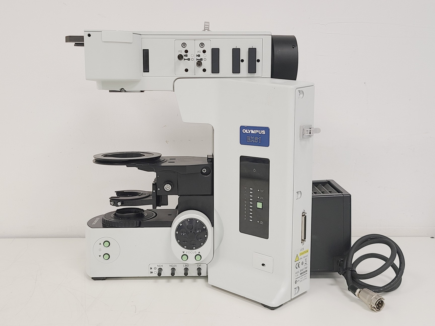 Image of Olympus BX61TRF Inverted Microscope Body with U-LH100L-3 Lamp 