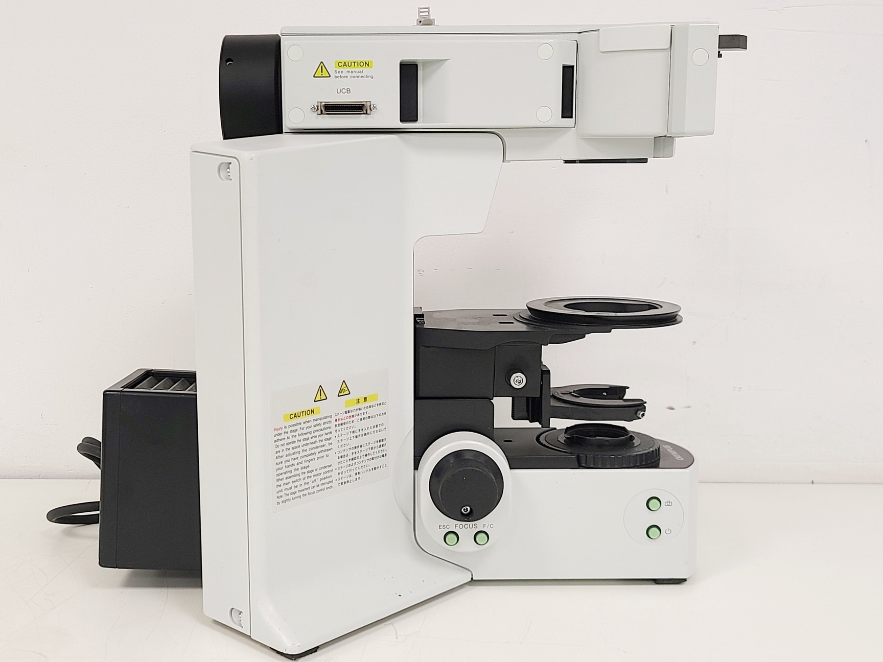 Image of Olympus BX61TRF Inverted Microscope Body with U-LH100L-3 Lamp 