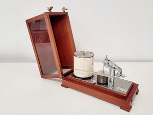 Thumbnail image of Casella London Antique Barograph in Polished Mahogany Case w/ 3 x Chart Papers