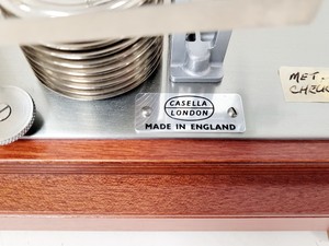 Thumbnail image of Casella London Antique Barograph in Polished Mahogany Case w/ 3 x Chart Papers