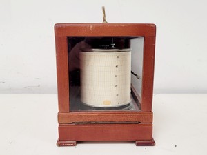 Thumbnail image of Casella London Antique Barograph in Polished Mahogany Case w/ 3 x Chart Papers