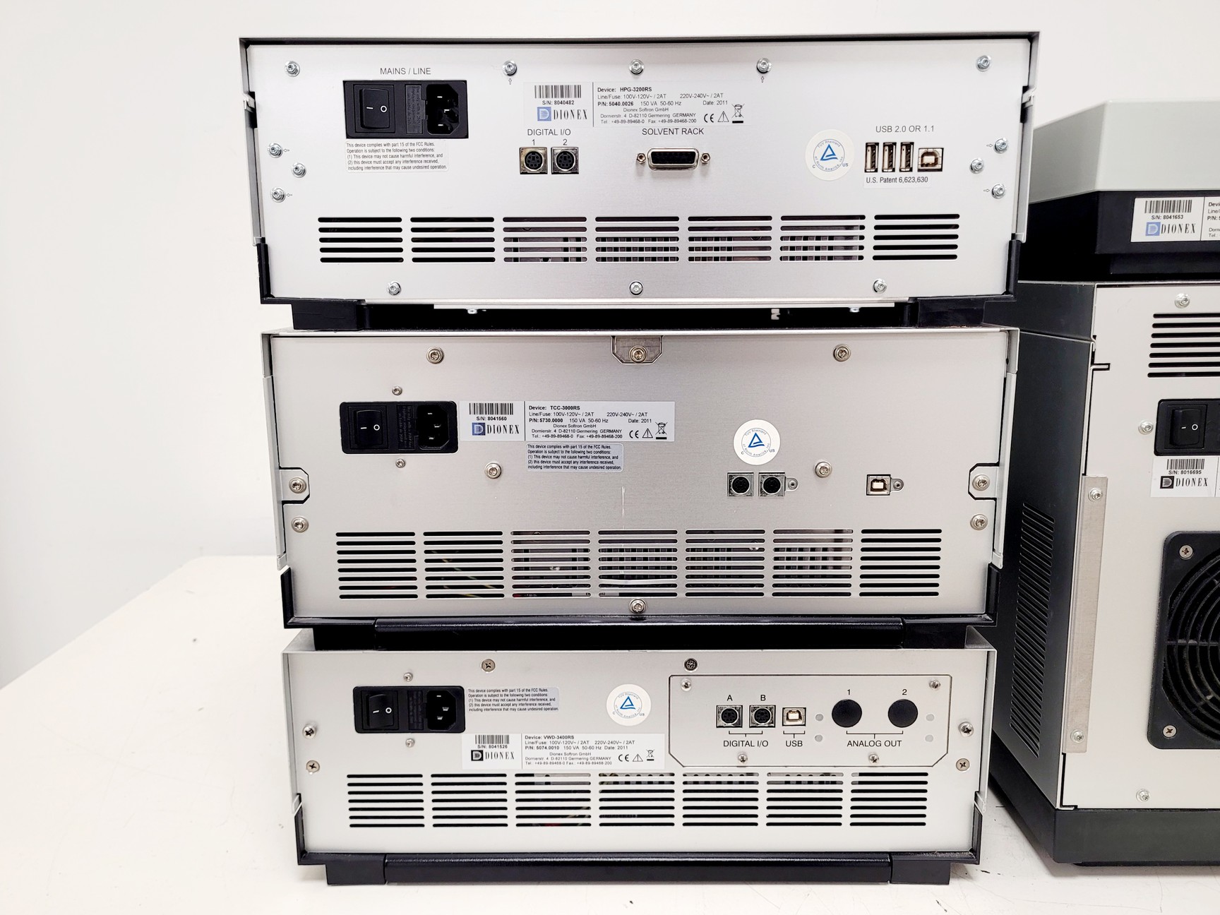 Image of Dionex LC System w/ SRD-3200, HPG-3200RS, TCC-3000RS, VWD-3400RS & WPS-3000TRS