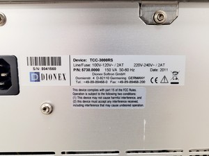 Thumbnail image of Dionex LC System w/ SRD-3200, HPG-3200RS, TCC-3000RS, VWD-3400RS & WPS-3000TRS