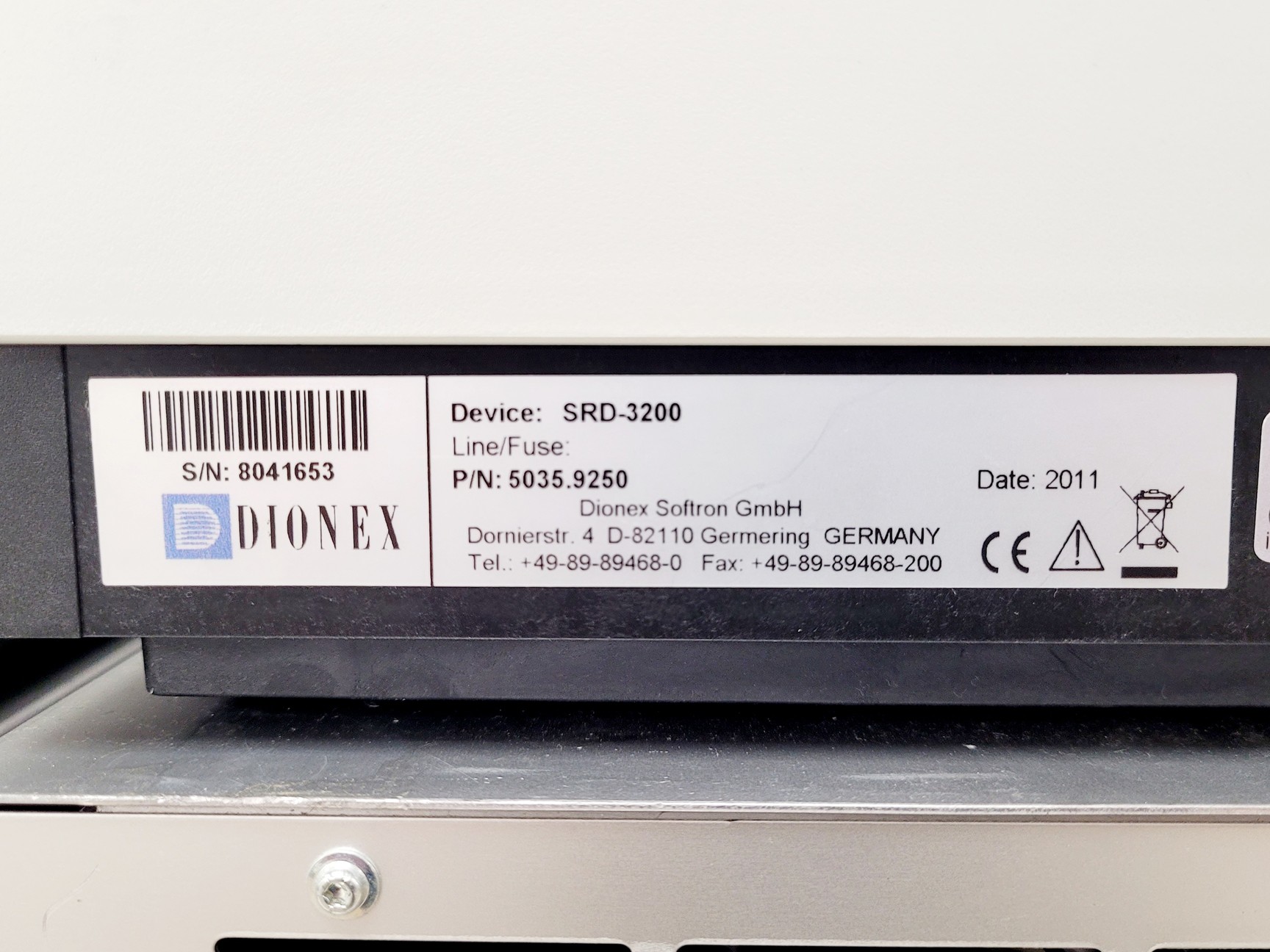 Image of Dionex LC System w/ SRD-3200, HPG-3200RS, TCC-3000RS, VWD-3400RS & WPS-3000TRS