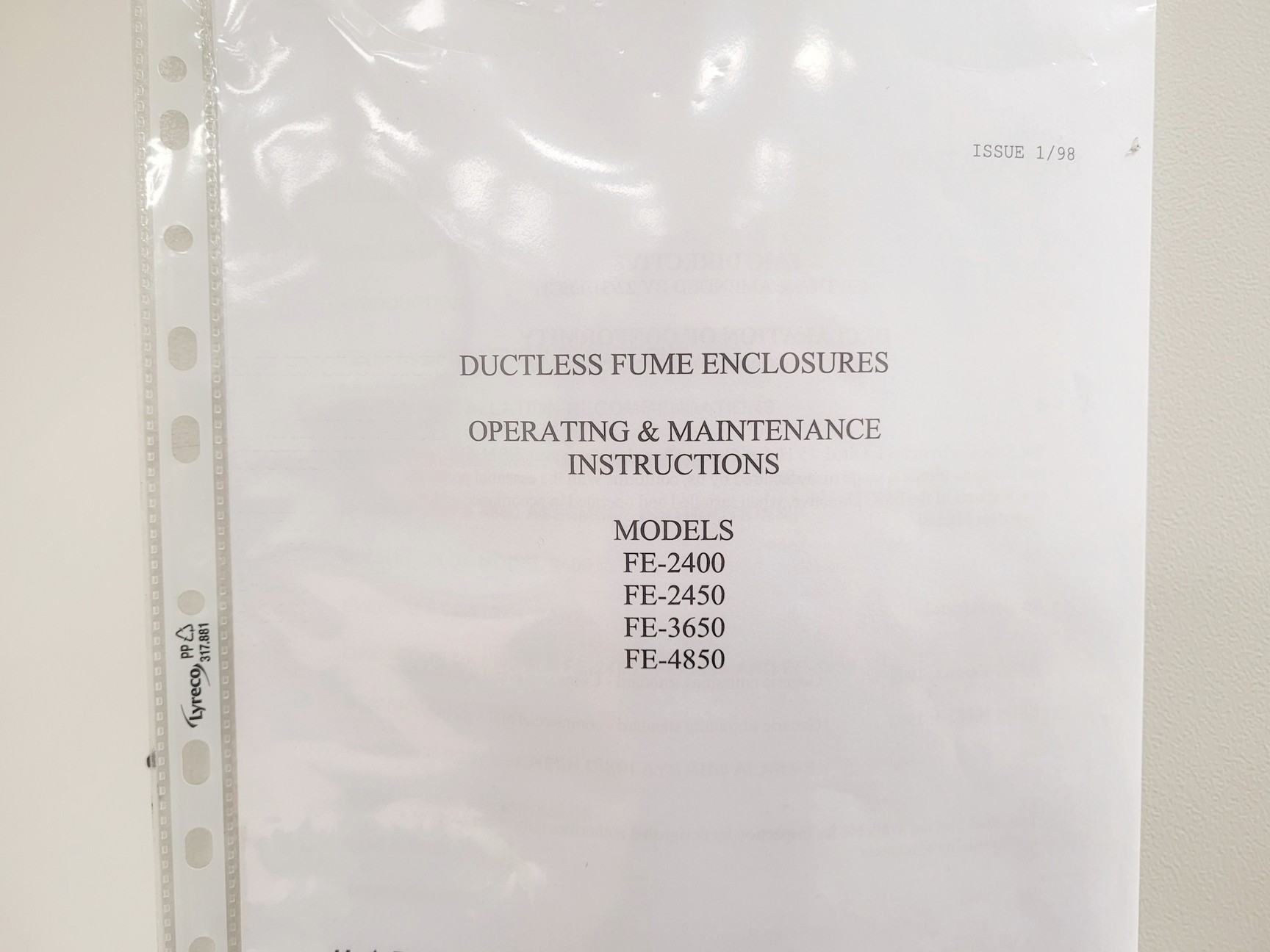 Image of Labcaire FE 2400 Ductless Fume Cabinet Lab