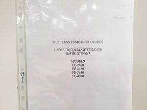 Thumbnail image of Labcaire FE 2400 Ductless Fume Cabinet Lab