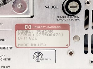 Thumbnail image of Hewlett Packard 3561A Dynamic Signal Analyzer 