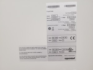 Thumbnail image of Eppendorf CyroCube F740hiw Ultra Low Temperature Freezer Lab
