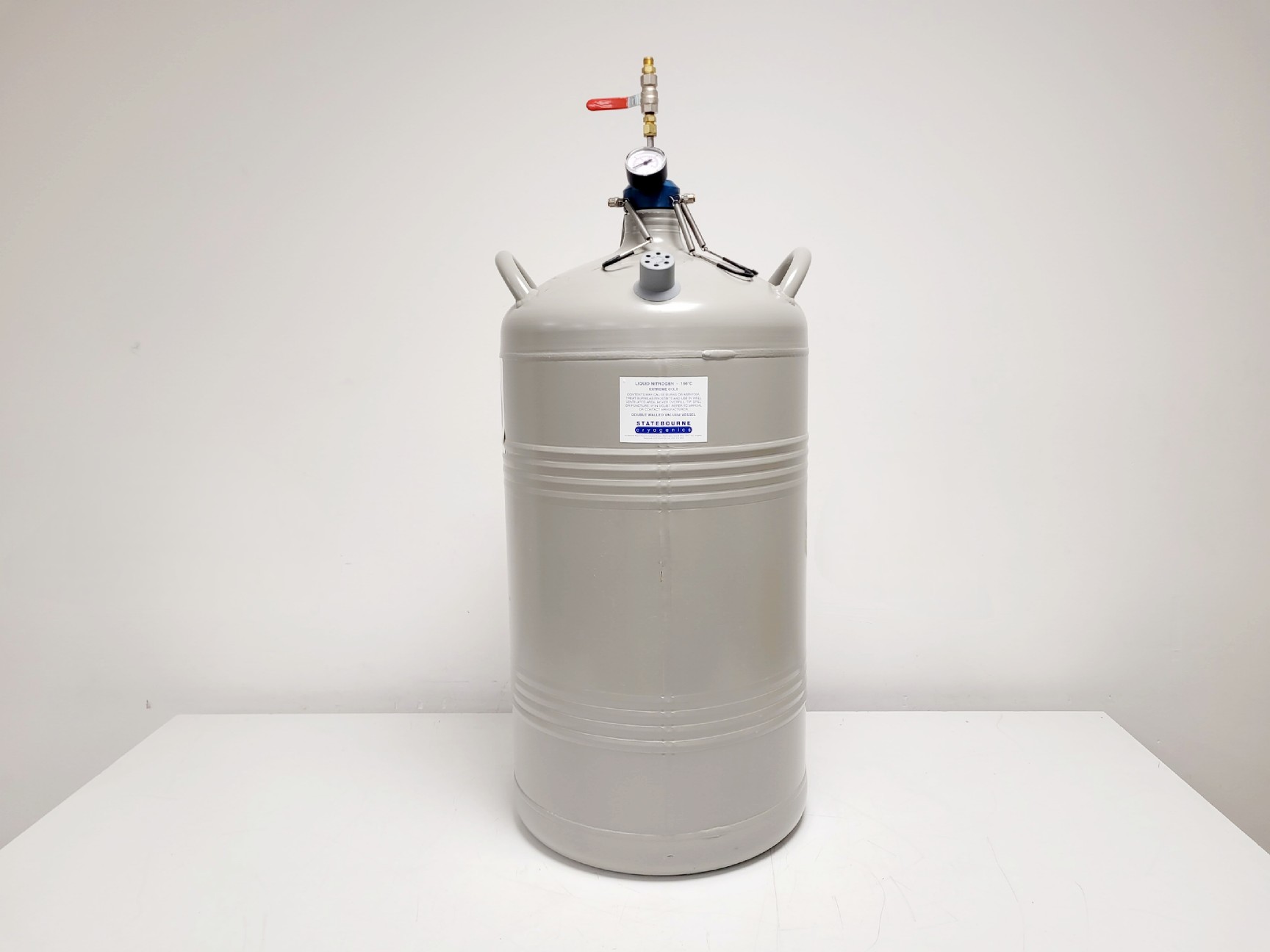 Image of Statebourne Cryolab 50 Liquid Nitrogen Dewar w/ Pressure Gauge