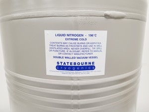 Thumbnail image of Statebourne Cryolab 50 Liquid Nitrogen Dewar w/ Pressure Gauge