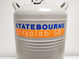 Thumbnail image of Statebourne Cryolab 50 Liquid Nitrogen Dewar w/ Pressure Gauge