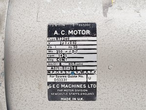 Thumbnail image of Edwards 5 E2M5 Two Stage Rotary Vane Vacuum Pump