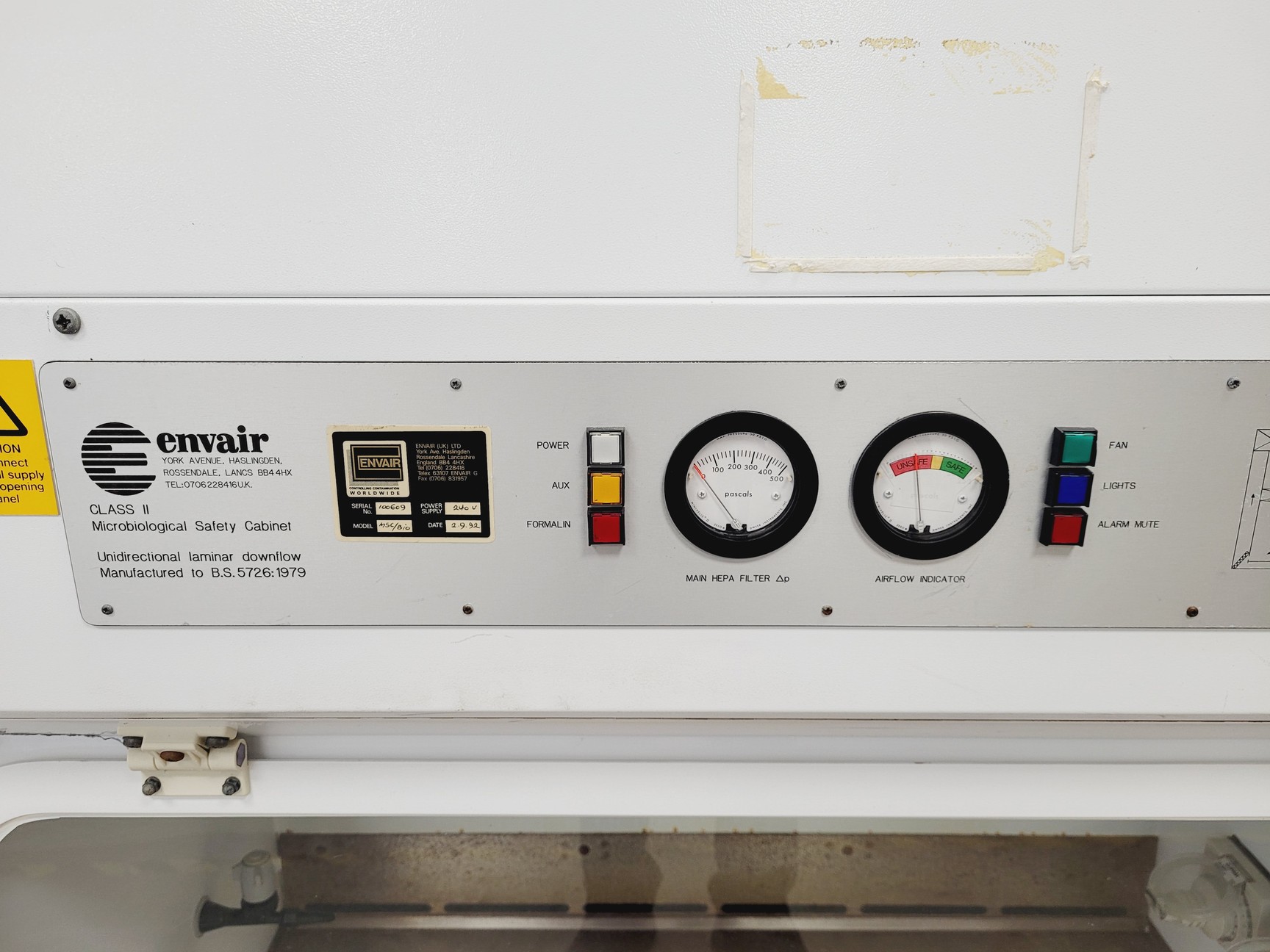 Image of Envair MSC BIO Class II Ducted Microbiological Safety Cabinet Lab