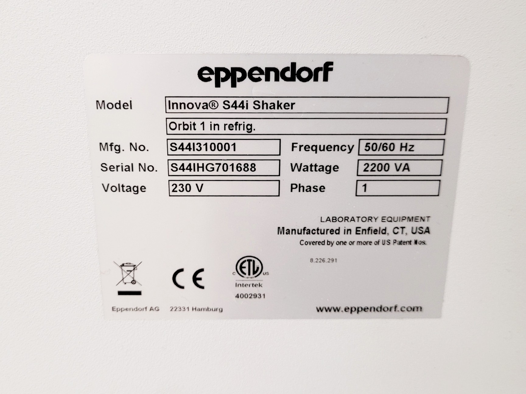 Image of Eppendorf Innova S44i Shaking Incubator Double Stack Lab