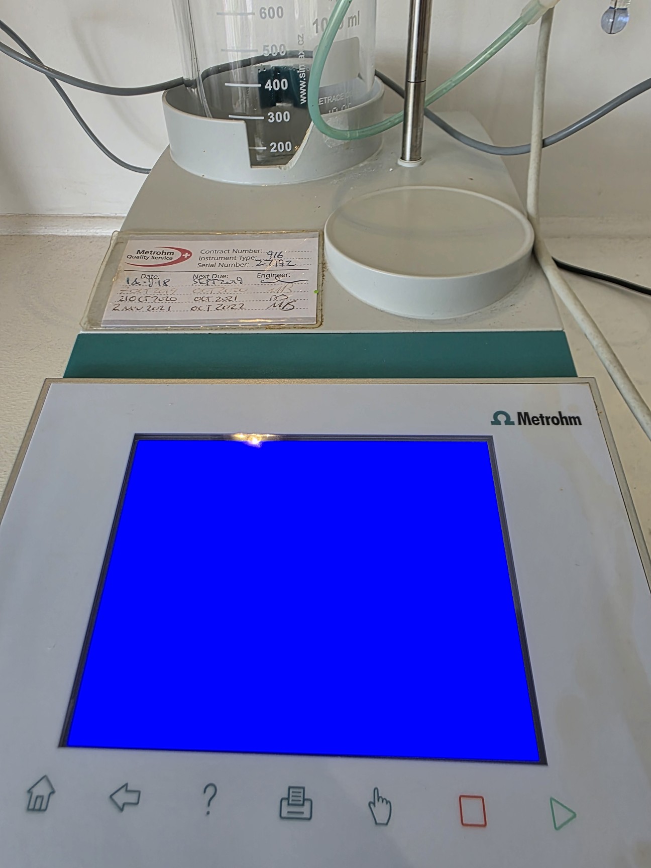 Image of Metrohm 916 Ti-Touch Magnetic Stirrer Titration System with Dosing Unit Lab