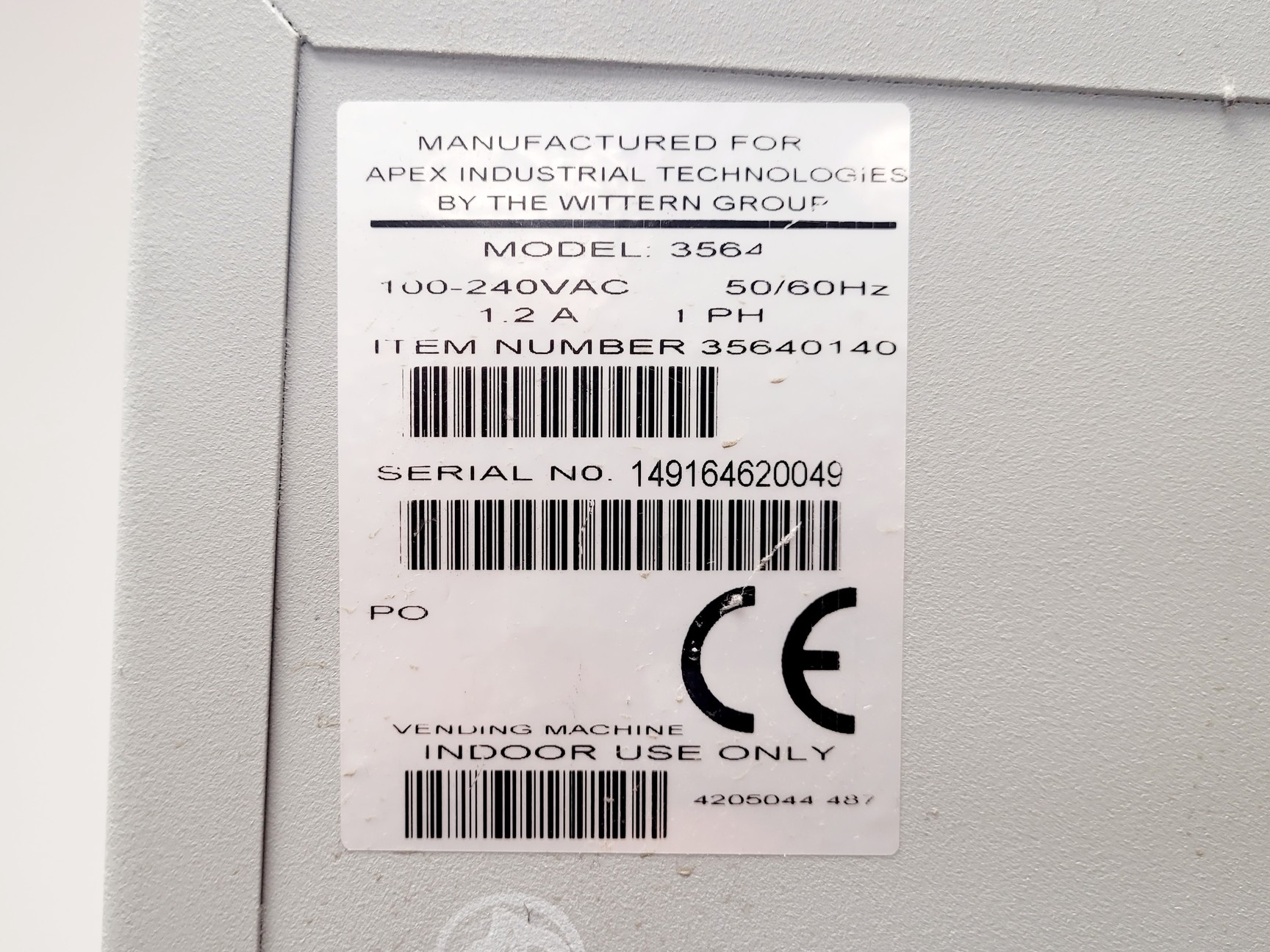 Image of Apex Industrial Technologies Model 3564 Smart Locker