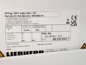 Thumbnail image of Liebherr SFFsg 5501 Laboratory Freezer