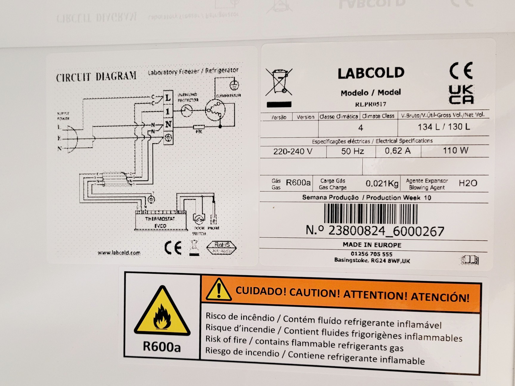 Image of Labcold RLPRO0517 Laboratory Fridge