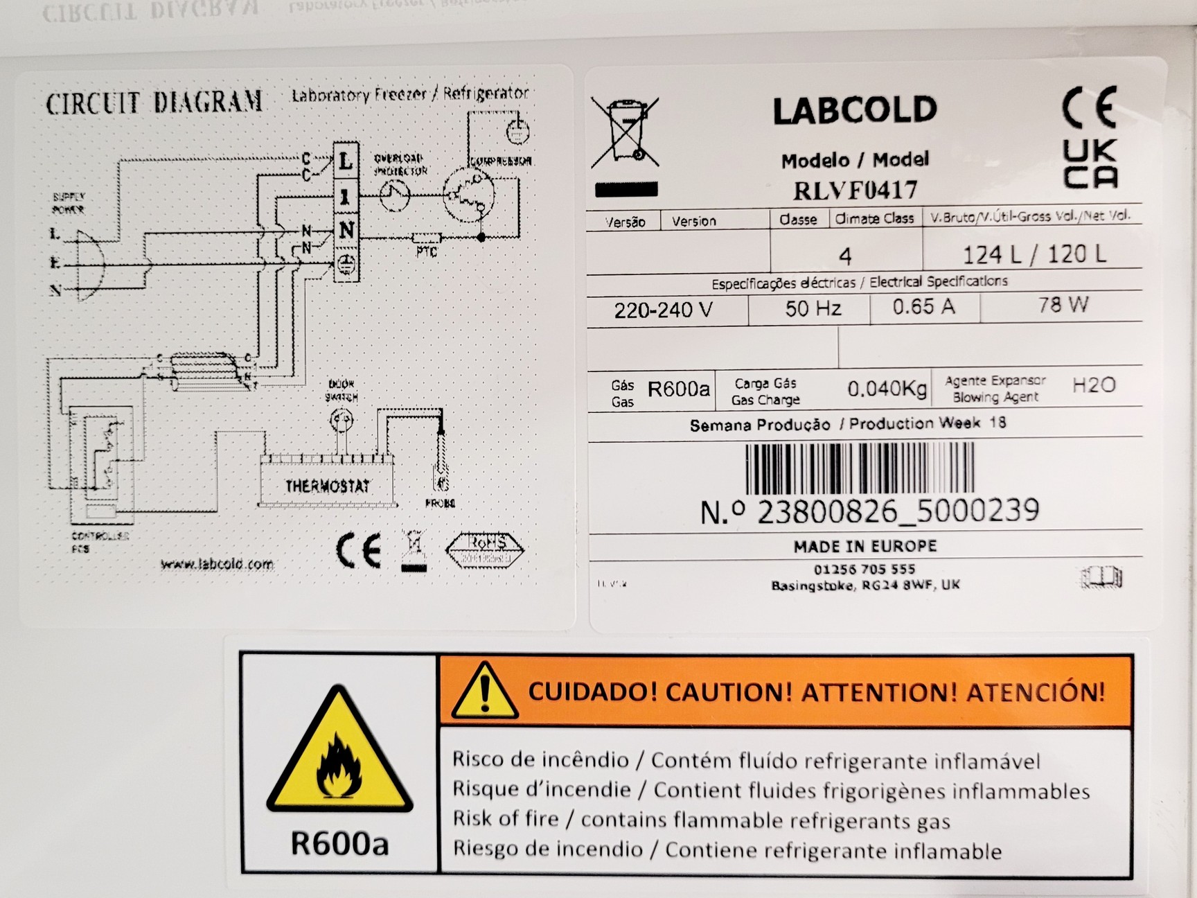 Image of Labcold RLVF0417 Sparkfree Laboratory Freezer