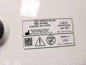 Thumbnail image of MVE Biological Solutions Lab 30 32l Liquid Nitrogen Dewar