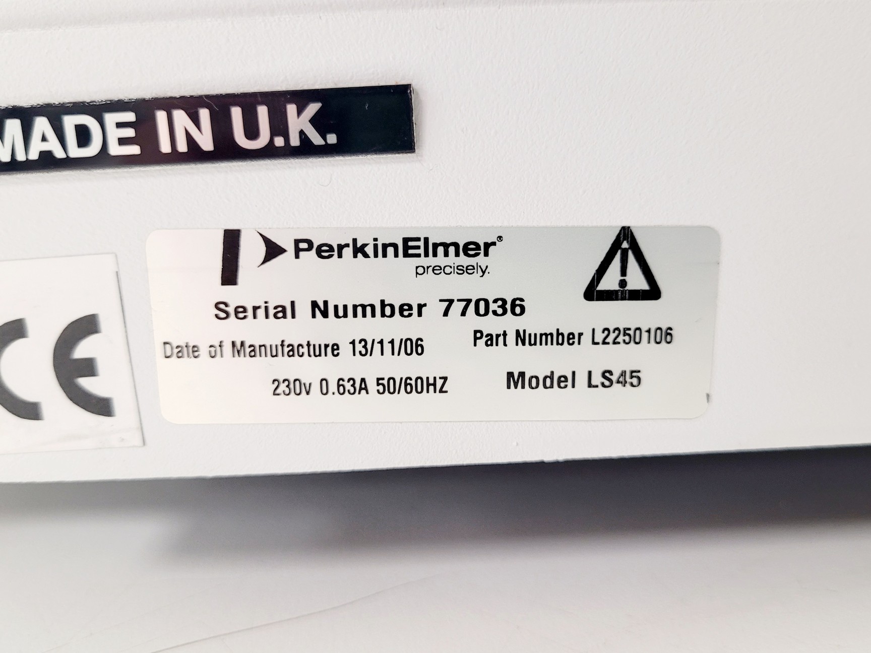 Image of Perkin Elmer LS45 Luminescence Spectrometer w/ PC & BL Studio BioLight Software 