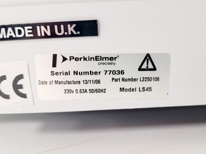 Thumbnail image of Perkin Elmer LS45 Luminescence Spectrometer w/ PC & BL Studio BioLight Software 