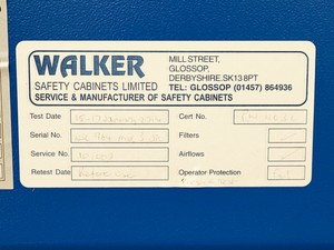 Thumbnail image of Walker Model Class III Gen 6 Controls MSC Microbiological Safety Cabinet