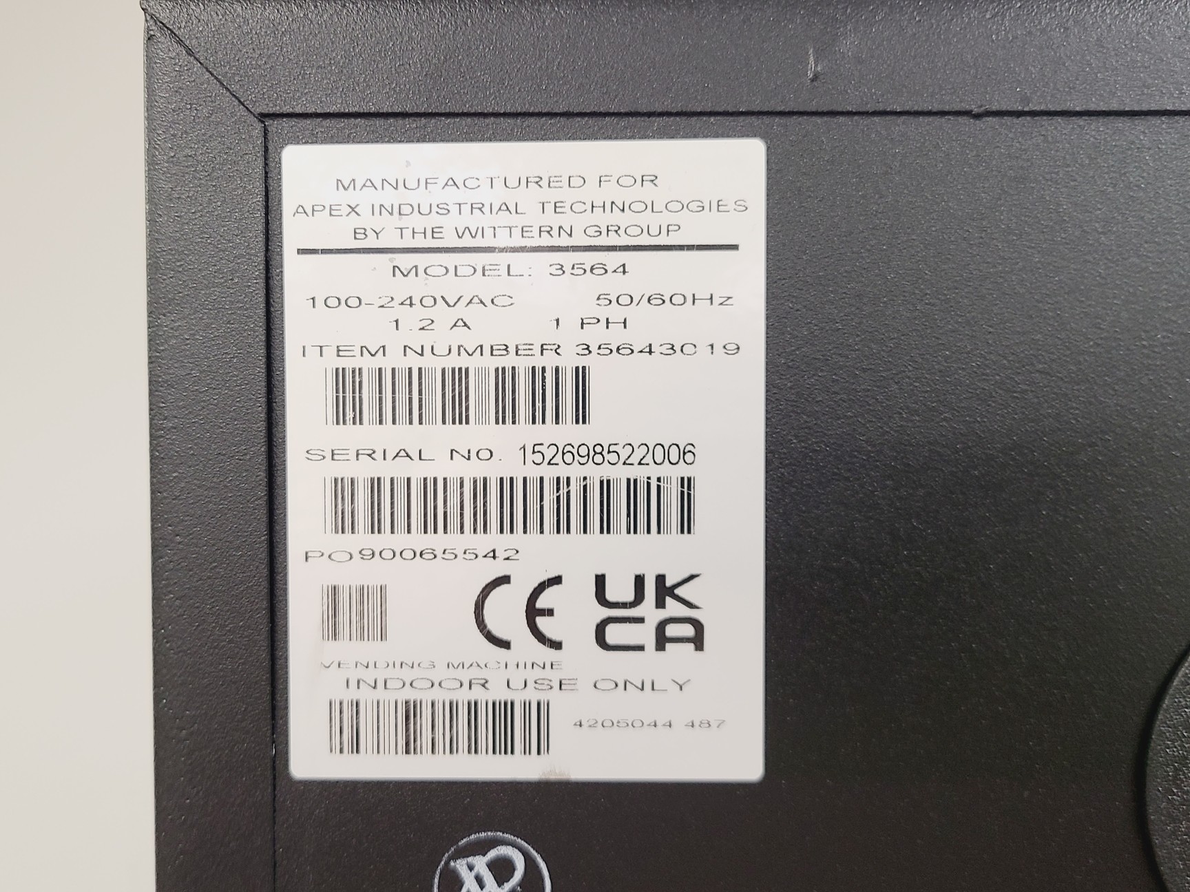 Image of Apex Industrial Technologies Model 3564 Smart Locker - Black