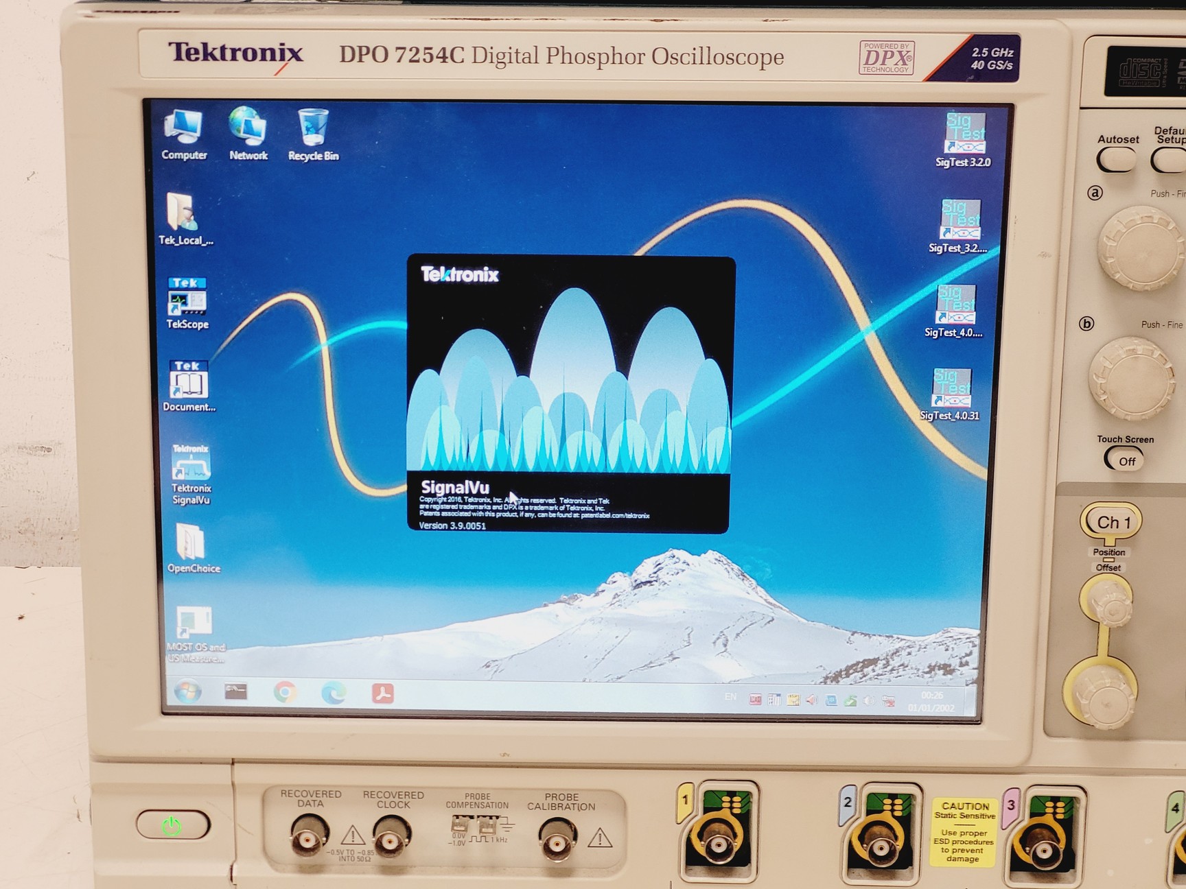 Image of Tektronix DPO7254C Digital Phosphor Oscilloscope