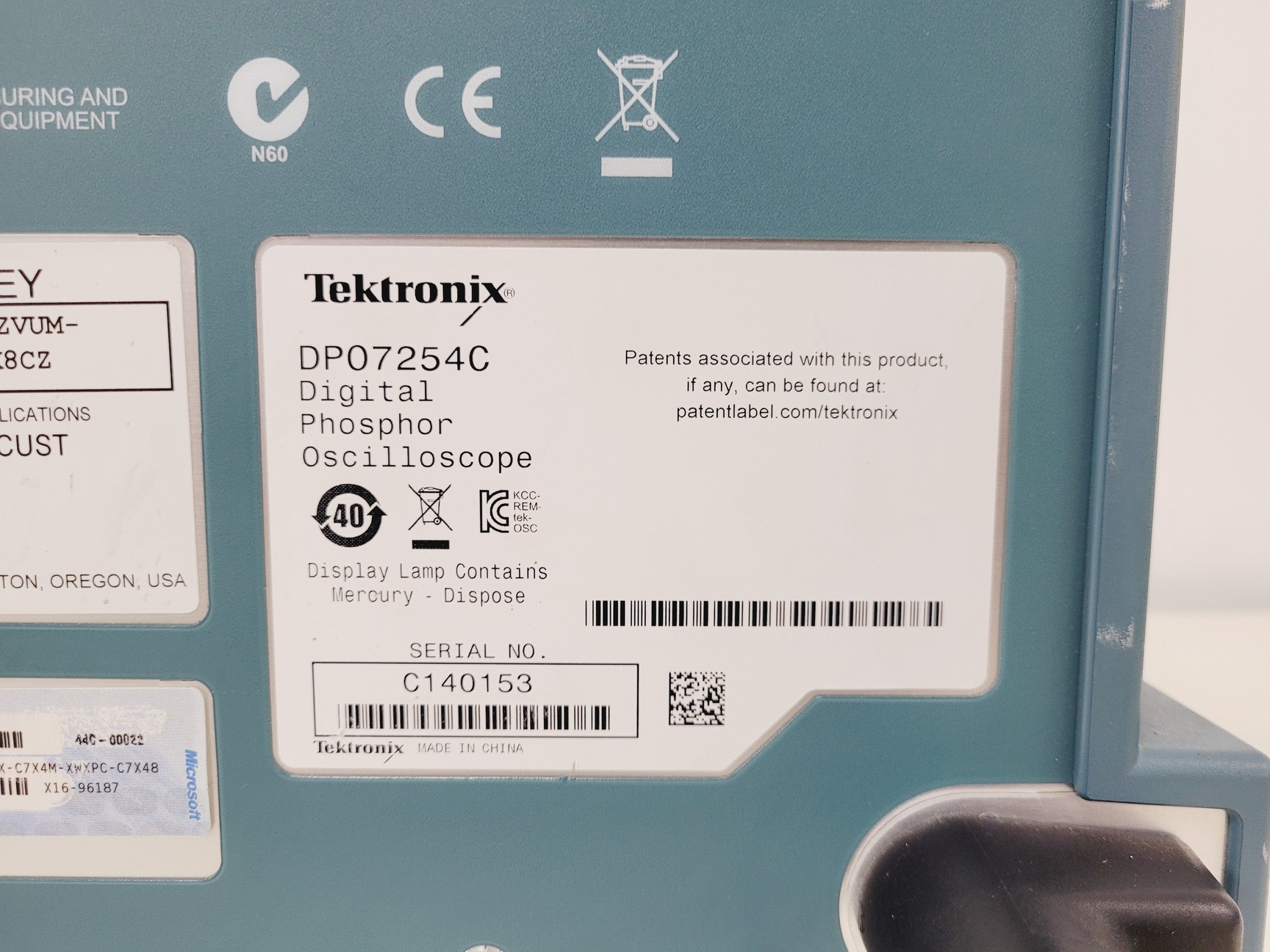 Image of Tektronix DPO7254C Digital Phosphor Oscilloscope