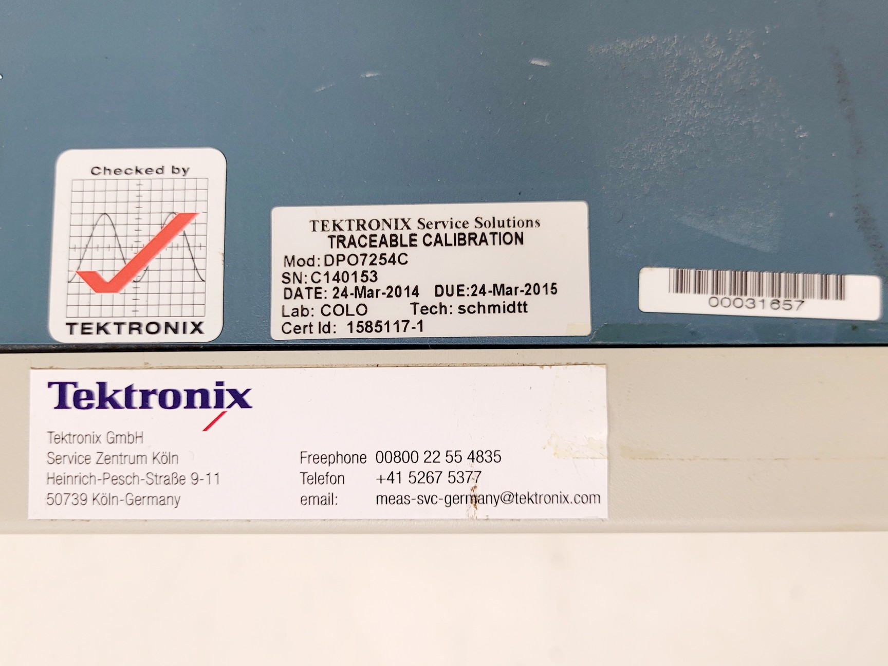 Image of Tektronix DPO7254C Digital Phosphor Oscilloscope