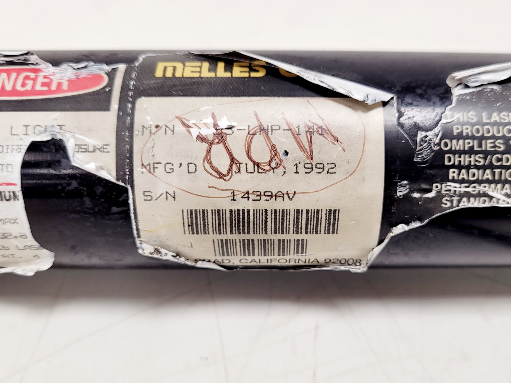 Image of JDS UniPhase High Voltage Power Supply w/ Melles Griot Lasers