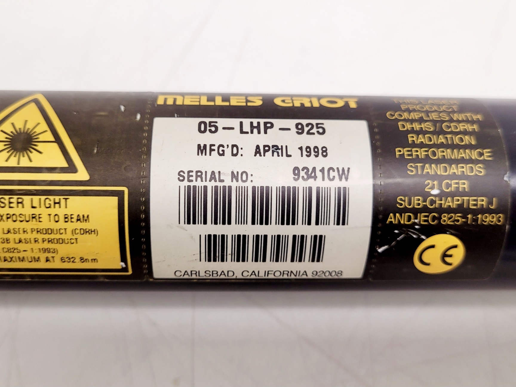 Image of JDS UniPhase High Voltage Power Supply w/ Melles Griot Lasers
