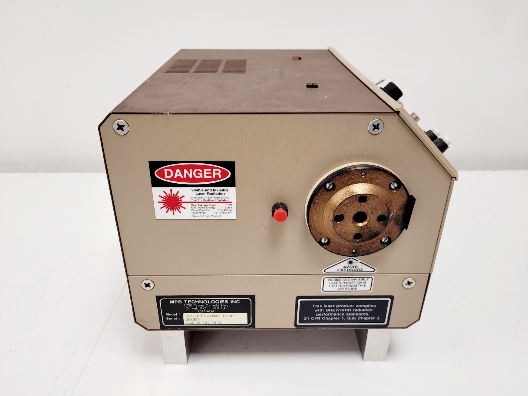 Image of MPA Technologies INC. PSX-100 Excimer Laser Class IV 
