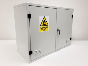 Image of Grey Flameproof Solvent Cabinet