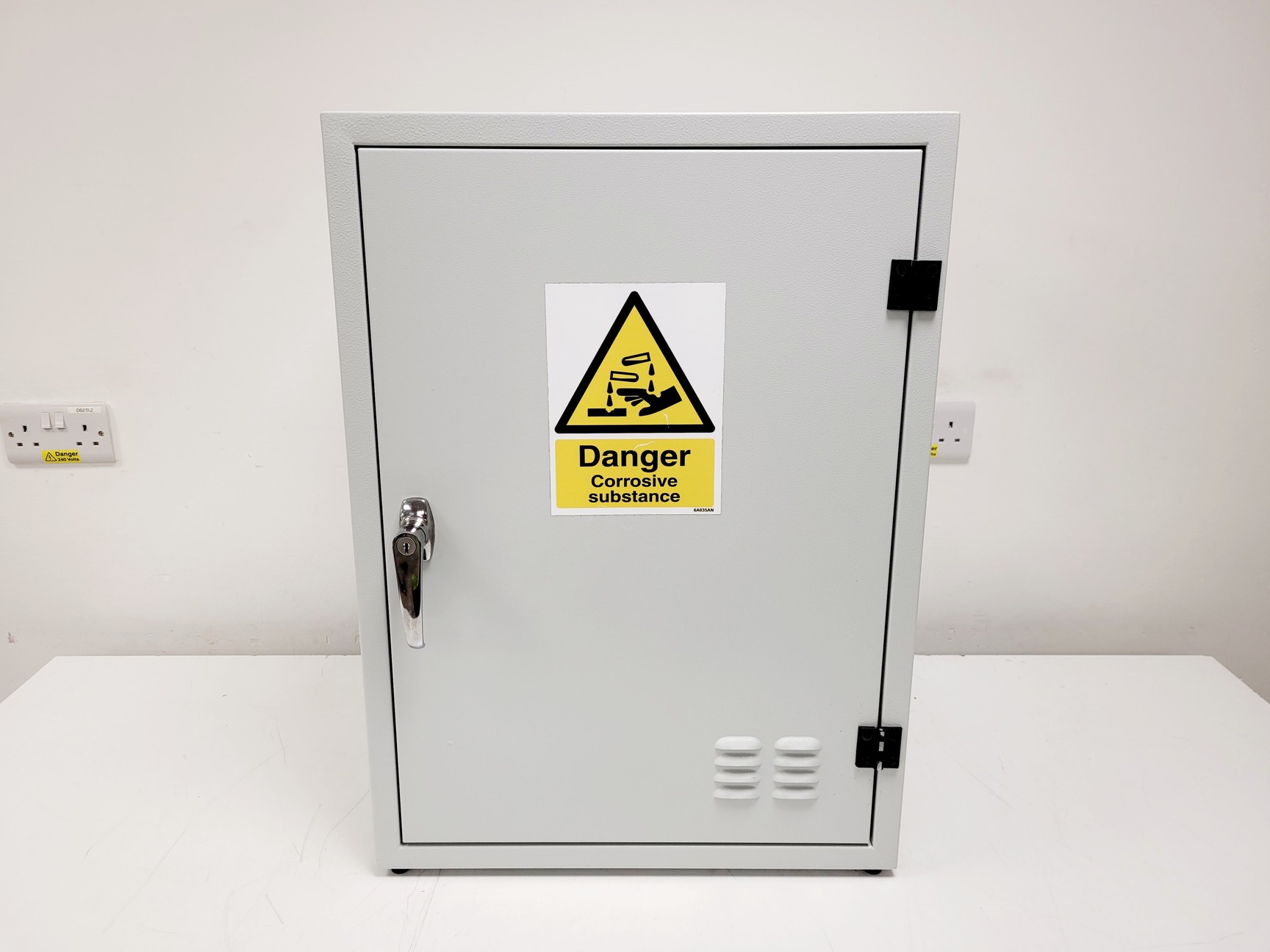 Image of Small Grey Flameproof Solvent Cabinet