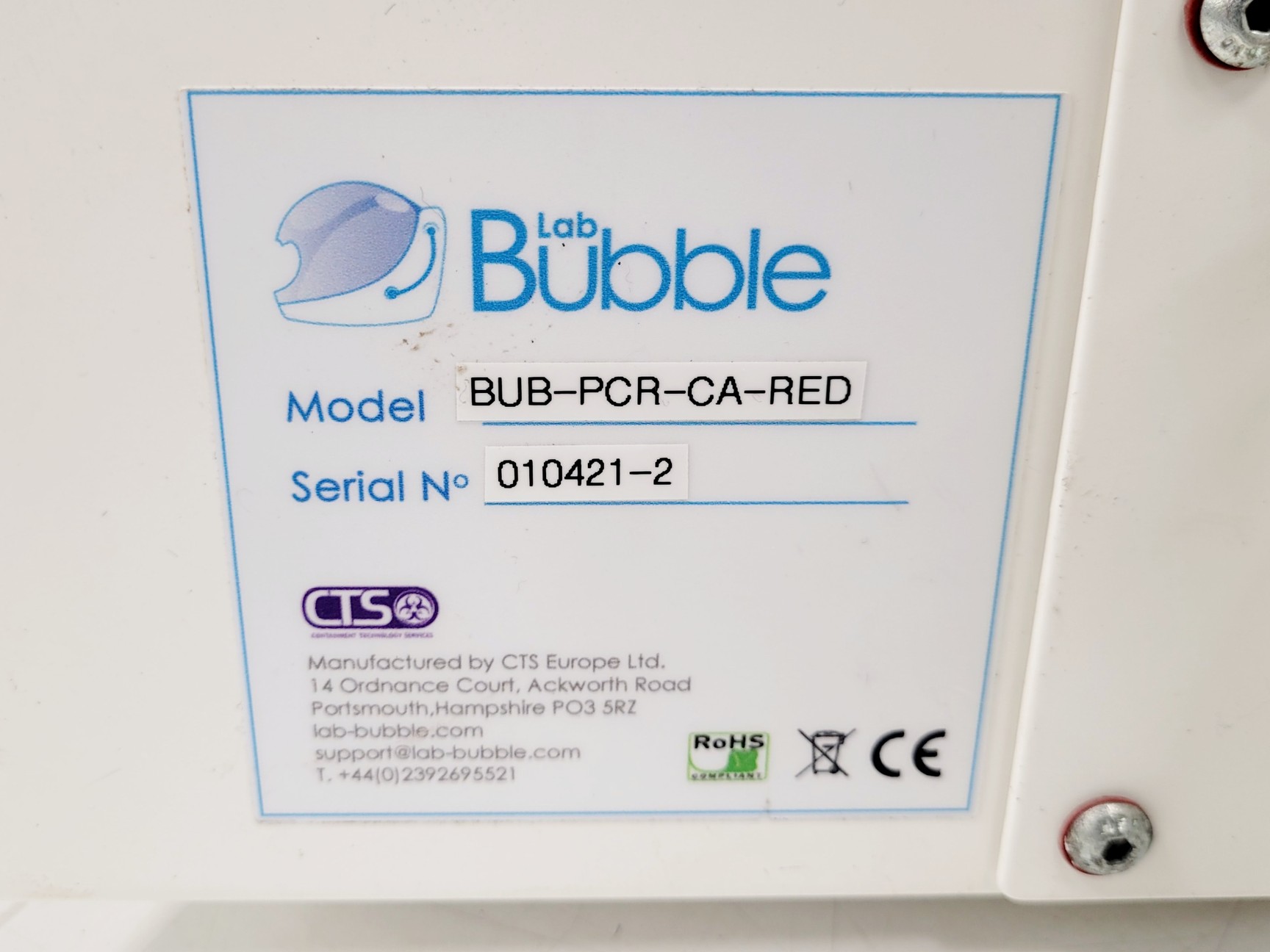 Image of Lab Bubble PCR Bubble Sample Protection UV BUB-PCR-SA-RED