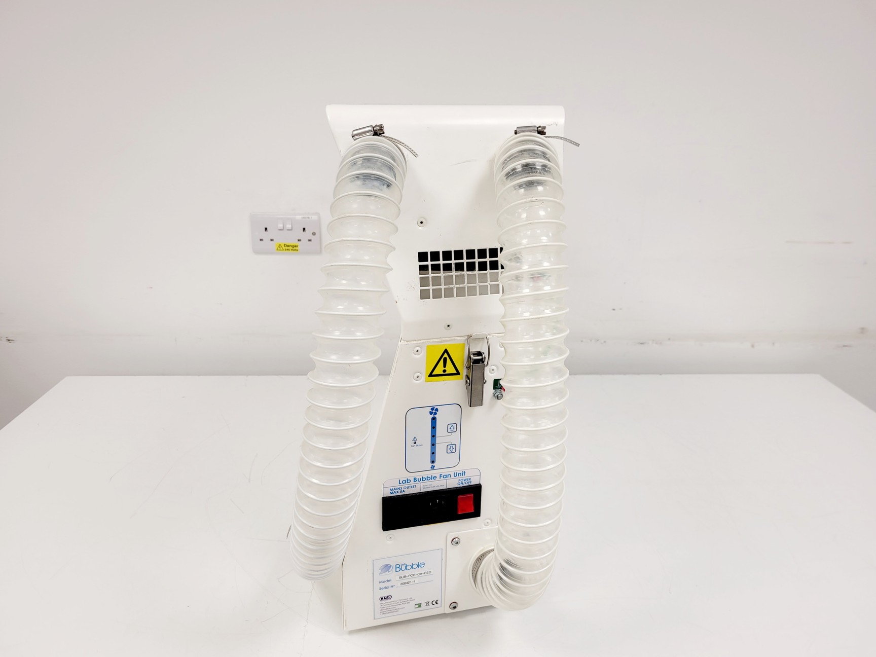 Image of Lab Bubble PCR Bubble Sample Protection UV BUB-PCR-SA-RED w/ Fan Unit