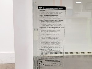 Thumbnail image of Esco Airstream Duo AC2-4G8 Class II BSC Safety Cabinet Lab