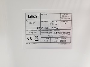 Thumbnail image of Lec ISU 57 Under Counter Freezer Lab
