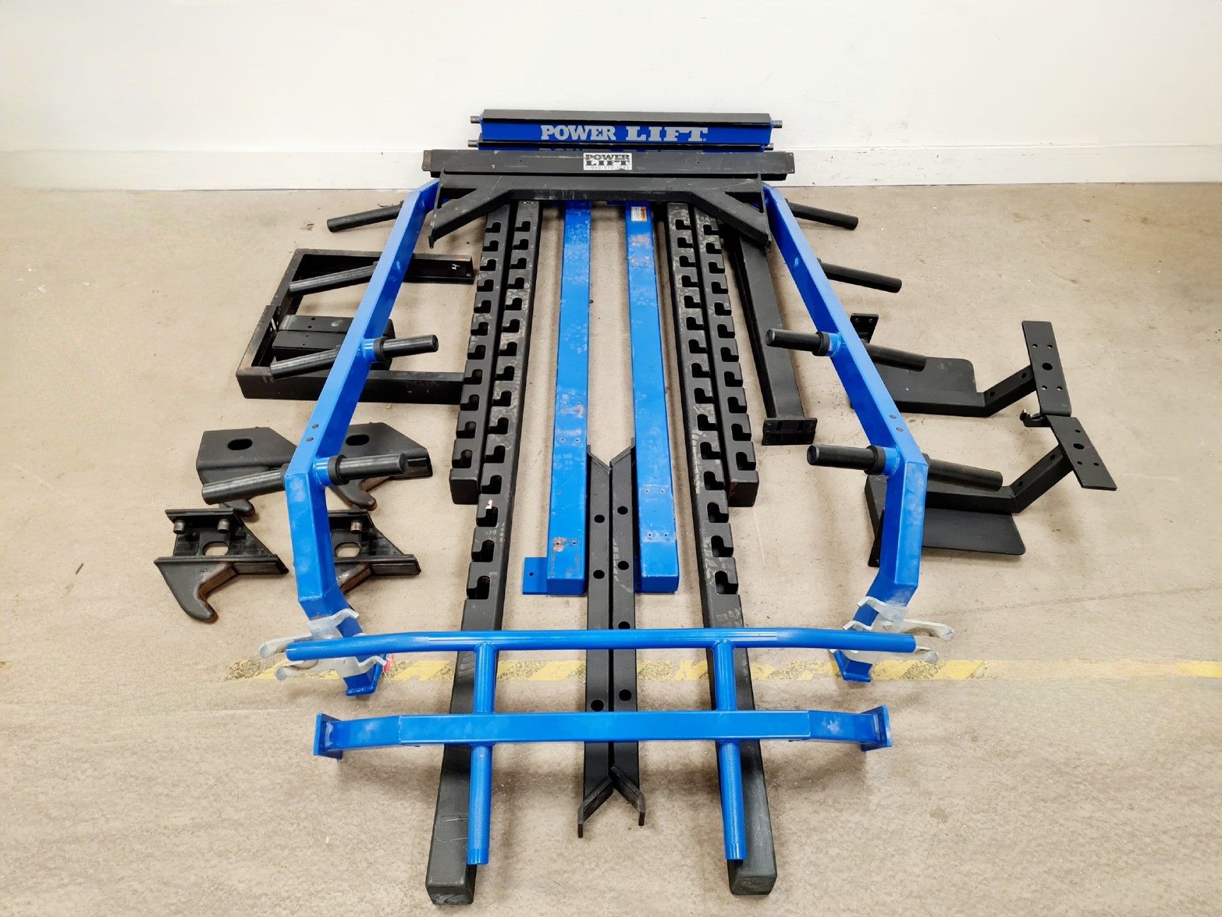 Image of Power Lift Pro Series Half Rack / Commercial Olympic Squat Rack, Plate Storage