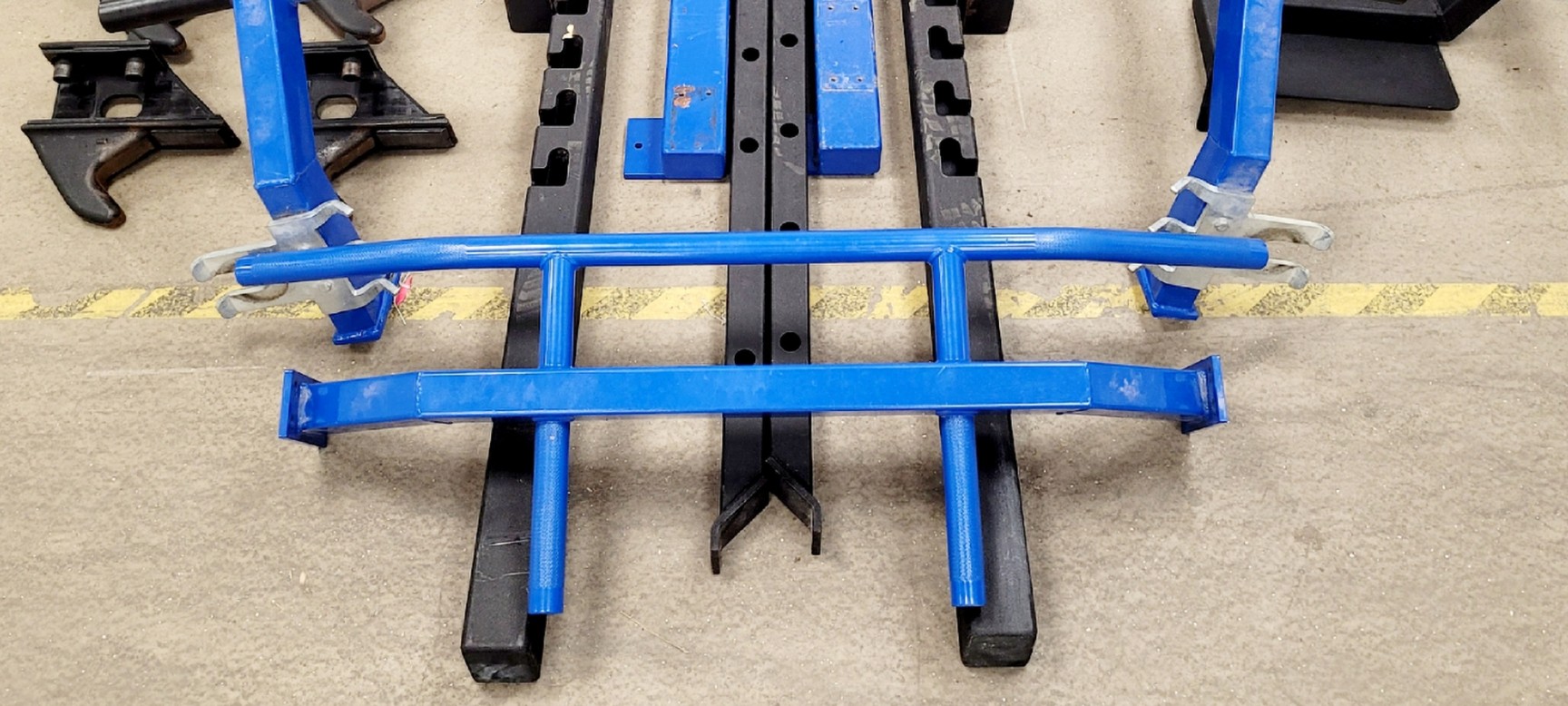 Image of Power Lift Pro Series Half Rack / Commercial Olympic Squat Rack, Plate Storage