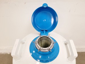 Thumbnail image of Air Liquide GT38 Liquid Nitrogen Dewar w/ 6 x Storage Cylinder Lab