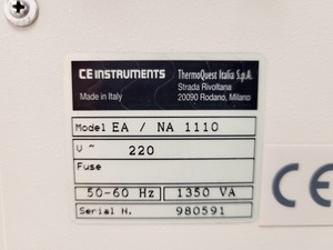 Thumbnail image of Elemental Analyser 1110 CHNS-O Model EA / NA 1110 with AS 128 Sampler