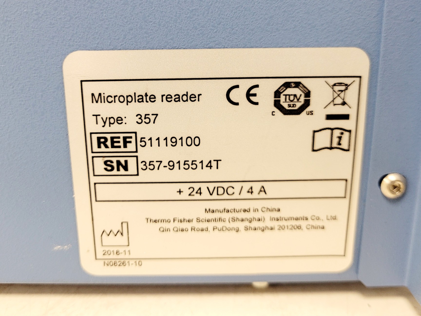 Image of Thermo Scientific Multiskan FC 357 Microplate Reader 2018 Lab