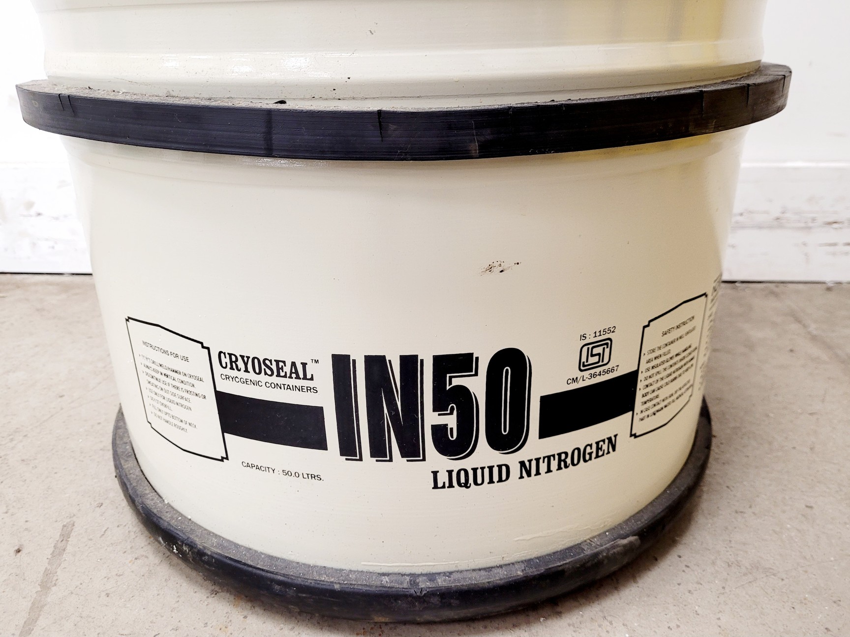 Image of Inoxcva Cryoseal IN50 Liquid Nitrogen Cryogenic Container/Dewar/Tank