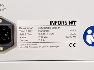 Thumbnail image of Infors-HT Multitron 4.0.1 Shaking Incubator Triple Stack (2020) Lab