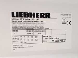 Thumbnail image of Liebherr MediLine LKUexv 1610 Laboratory Fridge 
